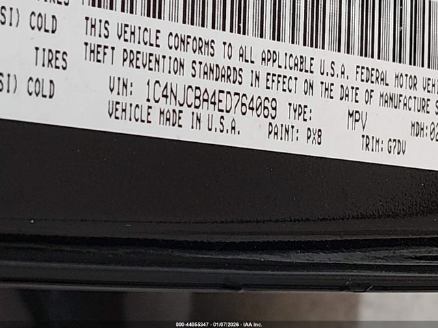 Jeep Compass Sport 2014 1C4NJCBA4ED764069 Image 9