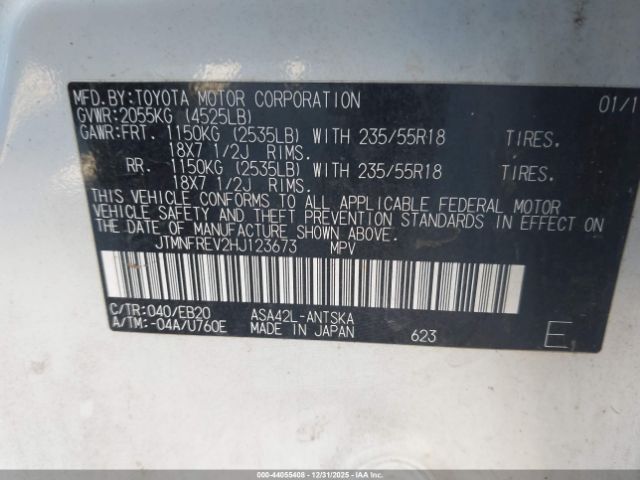 2017 TOYOTA RAV4 JTMNFREV2HJ123673 Photo 8