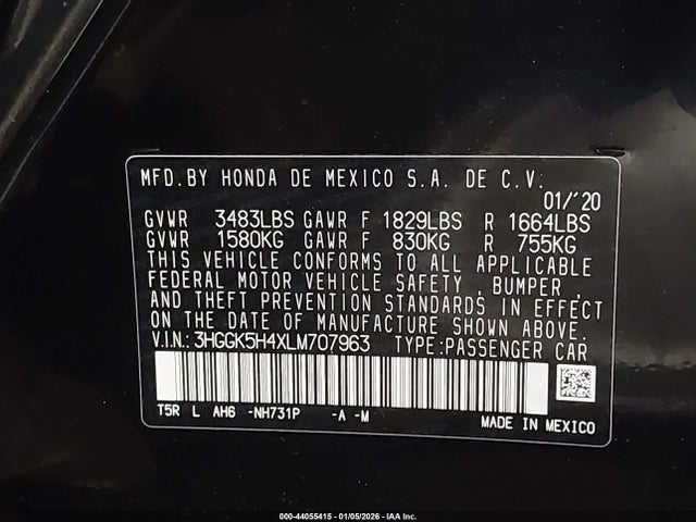 2020 HONDA FIT 3HGGK5H4XLM707963 Photo 8