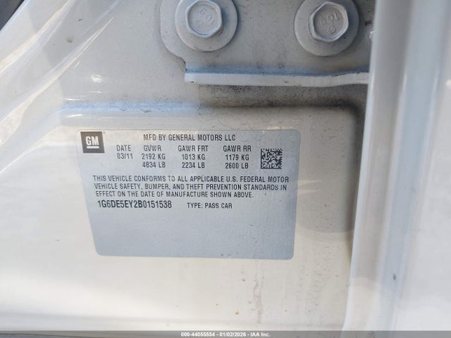 2011 CADILLAC CTS 1G6DE5EY2B0151538 Photo 8