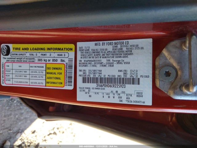 2014 FORD FUSION 3FA6P0HD6ER225923 Photo 8