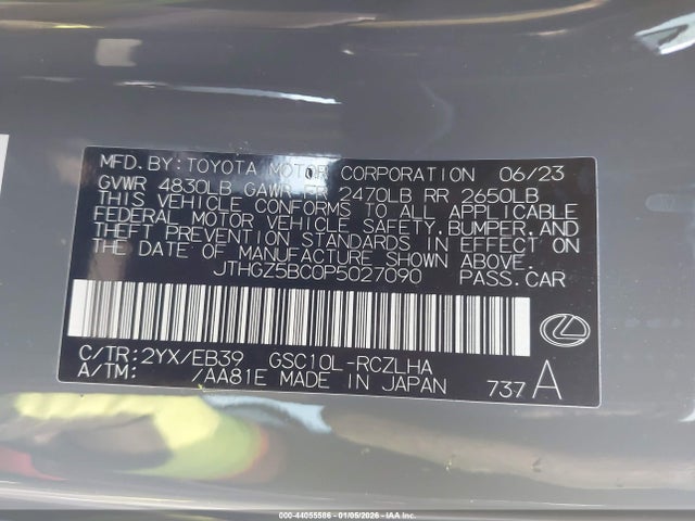 2023 LEXUS RC 350 JTHGZ5BC0P5027090 Photo 8