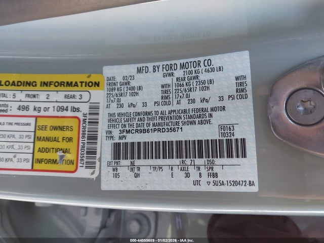 3FMCR9B61PRD35671 Ford Bronco Sport Big Bend