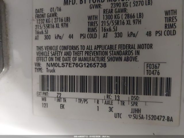 2016 FORD TRANSIT CONNECT NM0LS7E76G1265738 Photo 8