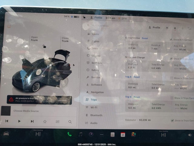 44055745 :رقم المزاد ، 5YJ3E1EB4NF192630 vin ، 2022 Tesla Model 3 Long Range Dual Motor All-wheel Drive مزاد بيع
