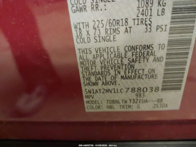 2020 NISSAN ROGUE 5N1AT2MV1LC788038 Photo 8