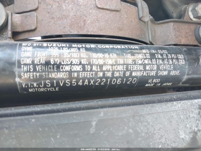 2002 SUZUKI VL800 JS1VS54AX22106120 Photo 9