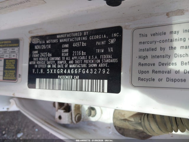 KIA Optima Sx Turbo 2015 5XXGR4A66FG432792 Image 9