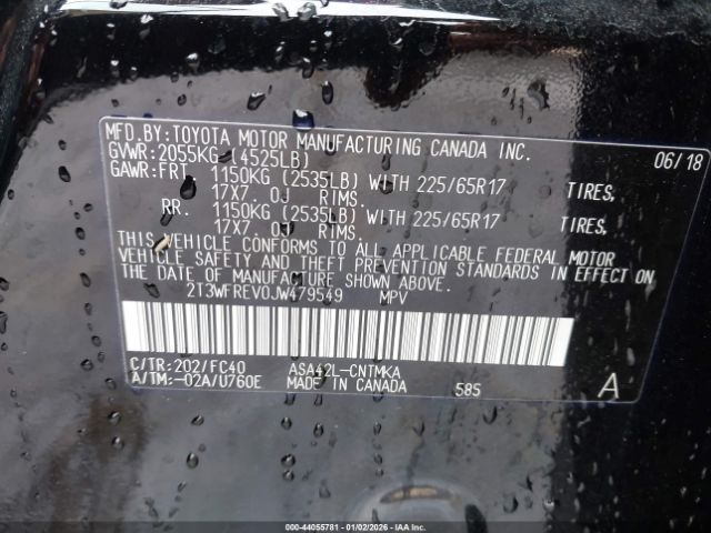 2018 TOYOTA RAV4 2T3WFREV0JW479549 Photo 8