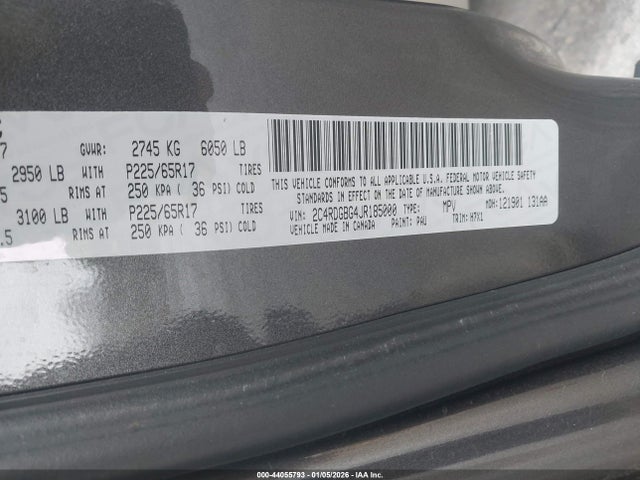 2018 DODGE GRAND CARAVAN 2C4RDGBG4JR185000 Photo 8