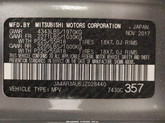 2018 MITSUBISHI OUTLANDER SPORT JA4AR3AU6JZ028440 Photo 8