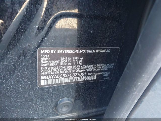 2015 BMW 740I WBAYA6C5XFD827061 Photo 8