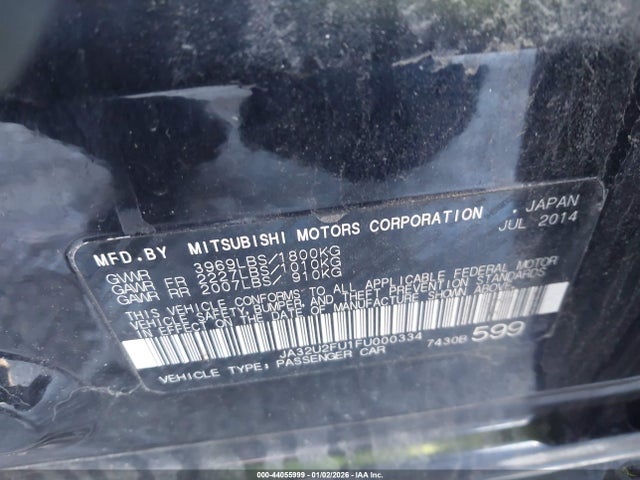 2015 MITSUBISHI LANCER JA32U2FU1FU000334 Photo 8