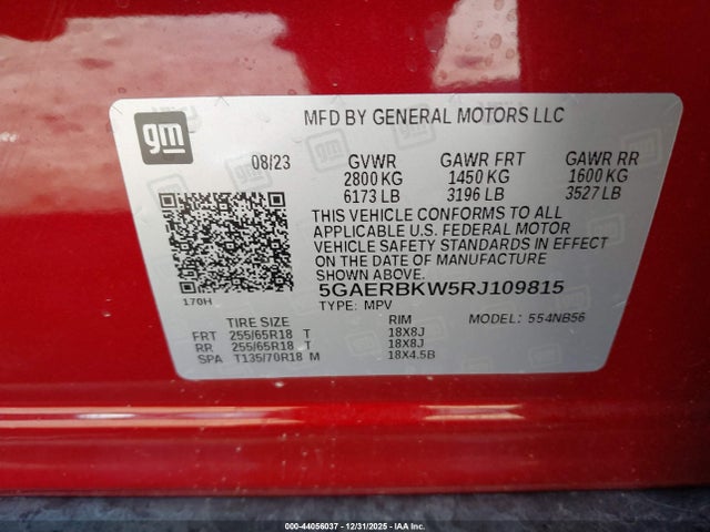 5GAERBKW5RJ109815 Buick Enclave Essence Fwd