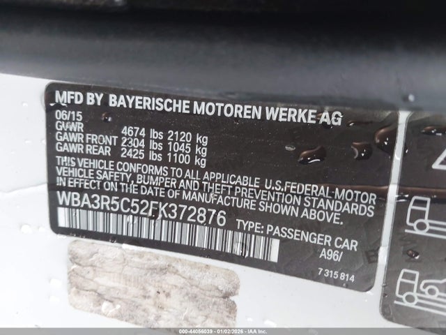 2015 BMW 435I WBA3R5C52FK372876 Photo 8
