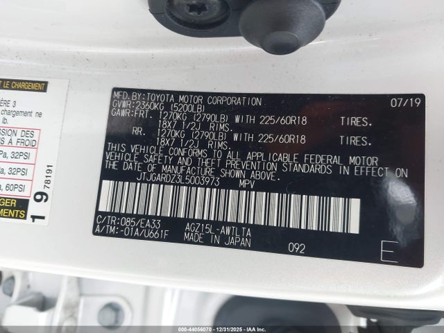 JTJGARDZ3L5003973 Lexus NX 300