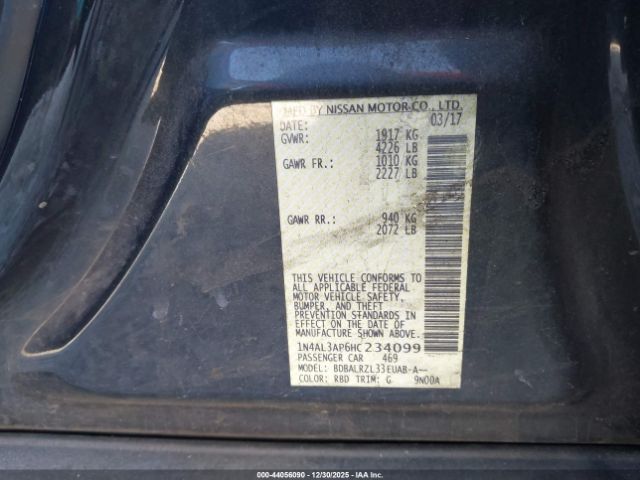 2017 NISSAN ALTIMA 1N4AL3AP6HC234099 Photo 8