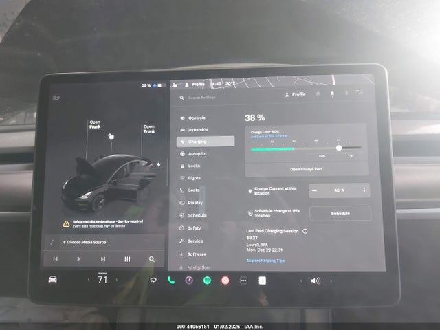 44056181 :رقم المزاد ، 5YJ3E1EB1NF160511 vin ، 2022 Tesla Model 3 Long Range Dual Motor All-wheel Drive مزاد بيع