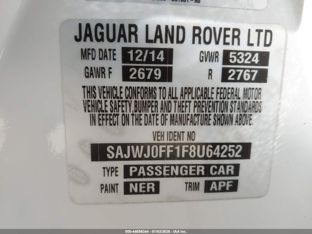 2015 JAGUAR XF SAJWJ0FF1F8U64252 Photo 8