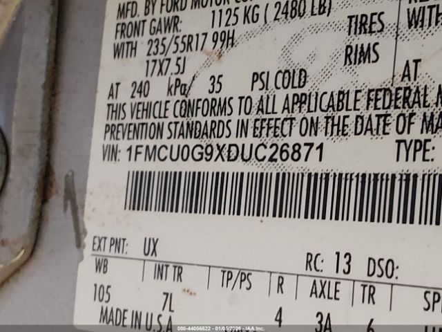 2013 FORD ESCAPE 1FMCU0G9XDUC26871 Photo 8