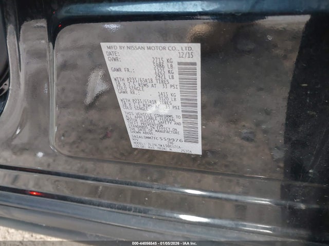 5N1AL0MM7FC559976 Infiniti QX60