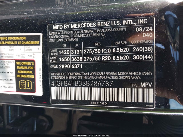 4JGFB4FB3SB286787 Mercedes-Benz Gle 350 4matic