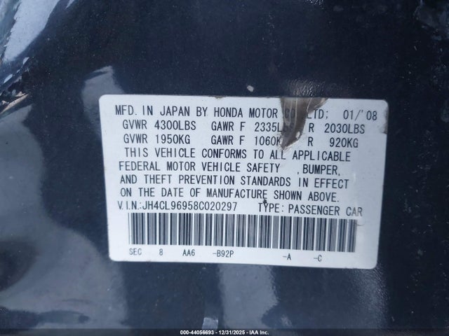 2008 ACURA TSX JH4CL96958C020297 Photo 8