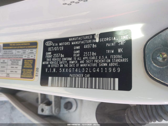 5XXGT4L32LG411969 KIA Optima Lx