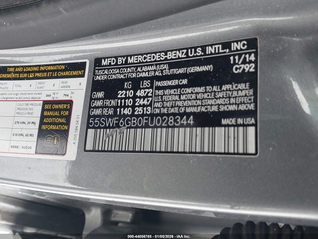 55SWF6GB0FU028344 Mercedes-Benz C 400 4matic
