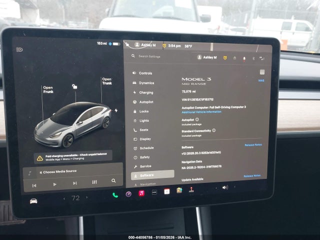 Продаж на аукціоні авто 2018 Tesla Model 3 Long Range/mid Range, vin: 5YJ3E1EA7JF153712, номер лоту: 44056786