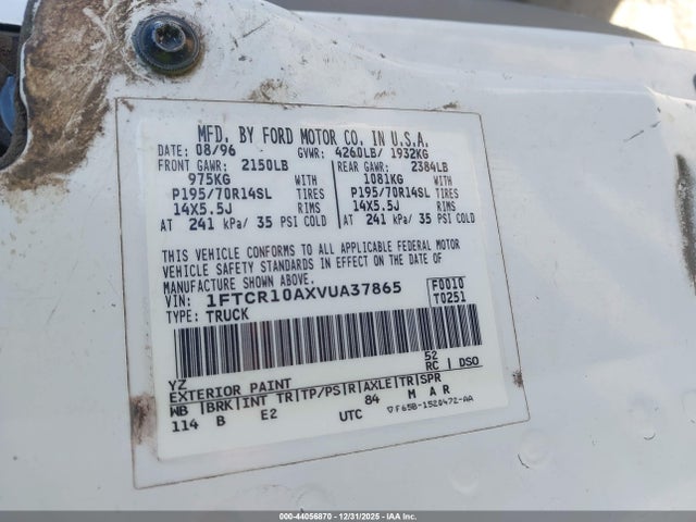 1997 FORD RANGER 1FTCR10AXVUA37865 Photo 8