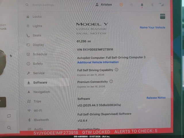 2021 TESLA MODEL Y 5YJYGDEE1MF273918 Photo 6