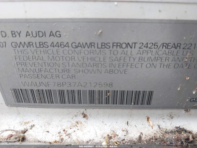 2007 AUDI A3 WAUNF78P37A212598 Photo 8