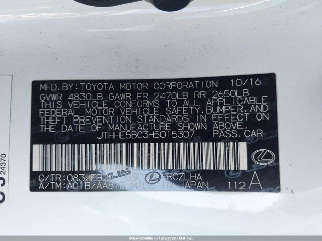 2017 LEXUS RC 350 JTHHE5BC3H5015307 Photo 8