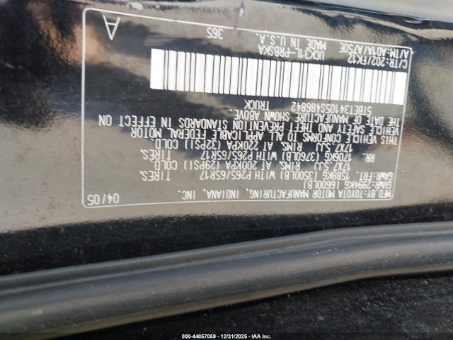 2005 TOYOTA TUNDRA 5TBET34105S486842 Photo 8