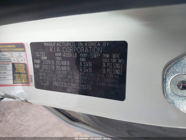 KNDCE3LC2N5529370 KIA Niro Ex Premium