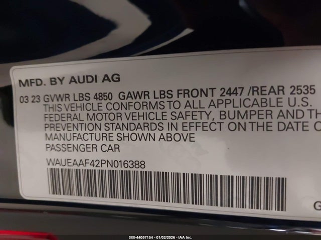 2023 AUDI A4 WAUEAAF42PN016388 Photo 8