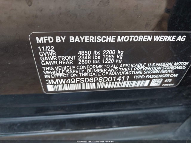 2023 BMW 3 SERIES 3MW49FS06P8D01411 Photo 8