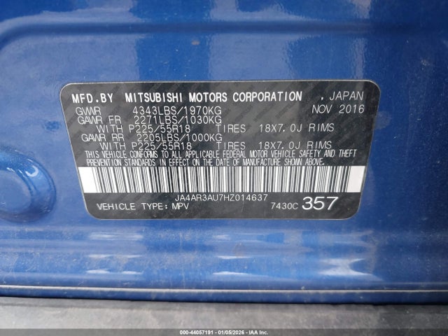 2017 MITSUBISHI OUTLANDER SPORT JA4AR3AU7HZ014637 Photo 8