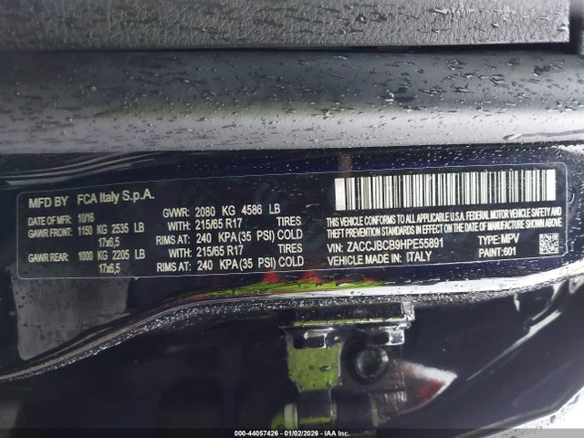 2017 JEEP RENEGADE ZACCJBCB9HPE55891 Photo 8