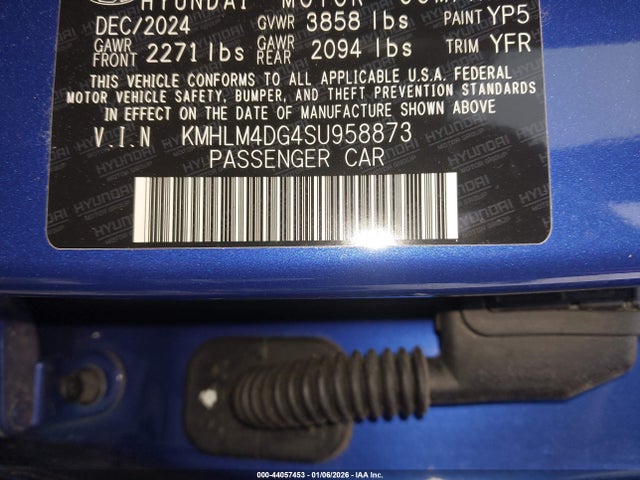 2025 Hyundai Elantra Sel Sport მანქანა იყიდება აუქციონზე, vin: KMHLM4DG4SU958873, აუქციონის ნომერი: 44057453