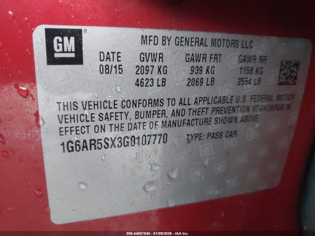 2016 CADILLAC CTS 1G6AR5SX3G0107770 Photo 8