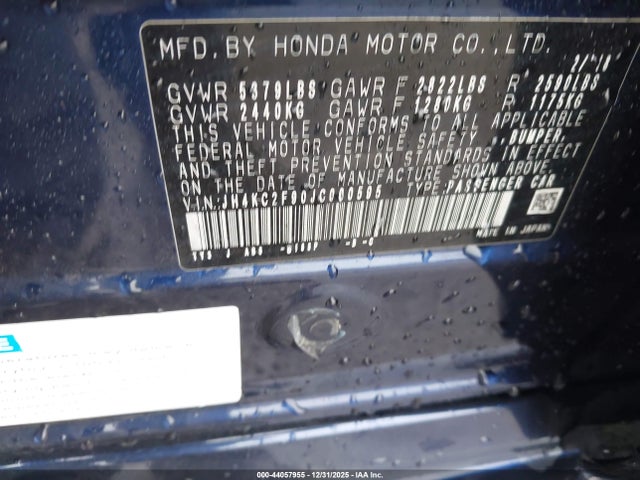 2018 ACURA RLX SPORT HYBRID JH4KC2F90JC000595 Photo 8