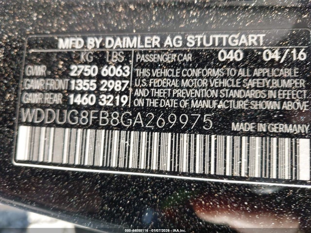 2016 MERCEDES-BENZ S 550 WDDUG8FB8GA269975 Photo 8