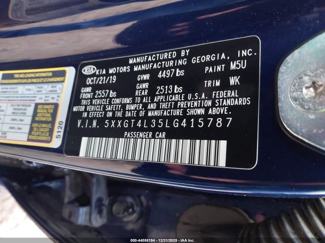 5XXGT4L35LG415787 KIA Optima Lx
