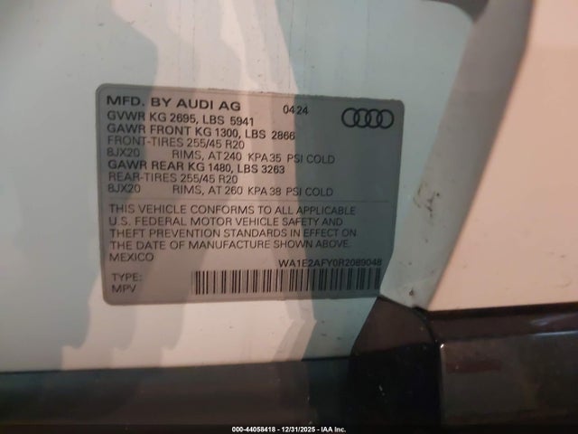 2024 AUDI Q5 WA1E2AFY0R2089048 Photo 8