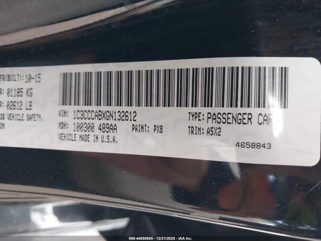 Chrysler 200 Limited 2016 1C3CCCABXGN132612 Image 9