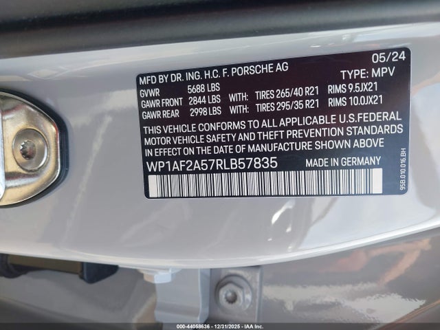 2024 PORSCHE MACAN WP1AF2A57RLB57835 Photo 8