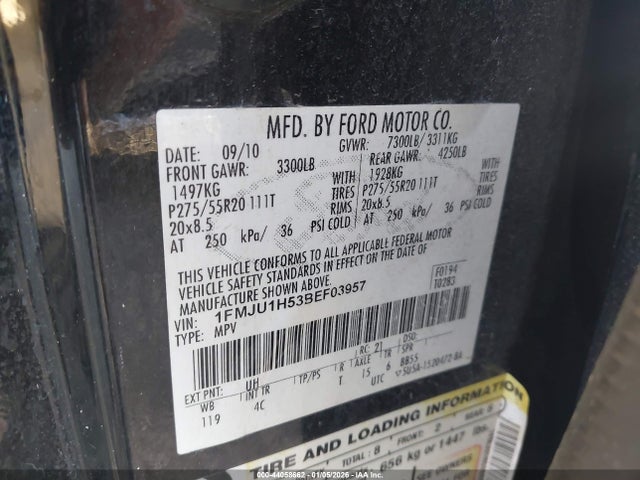 2011 FORD EXPEDITION 1FMJU1H53BEF03957 Photo 8