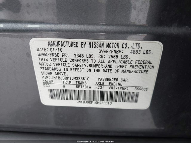 JN1BJ0RP1GM233610 Infiniti QX50